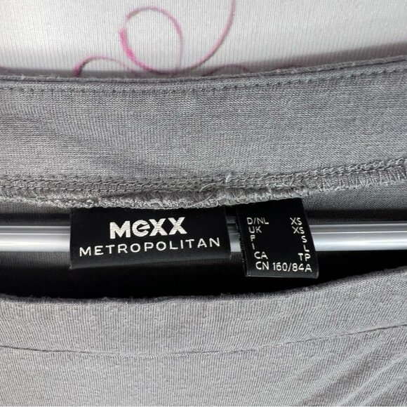 MEXX metropolitan shirt tshirt Top button detail sleeve grey gray comfy flowy - Picture 7 of 9